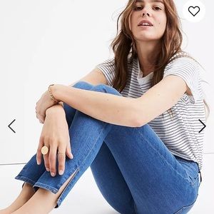 Madewell 9" High-Rise Skinny Jeans in Bonita Side-Slit Edition size 29 #G7188